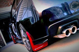 Rally Armor 15-21 Subaru WRX/STI Red UR Mud Flap w/White Logo Rally Armor Mud Flaps  AXOPROS