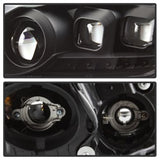 xTune Infiniti G37 Coupe (non-AFS) 08-15 Projector Headlights - Black PRO-JH-IG3708-2D-LB-BK SPYDER Headlights  AXOPROS
