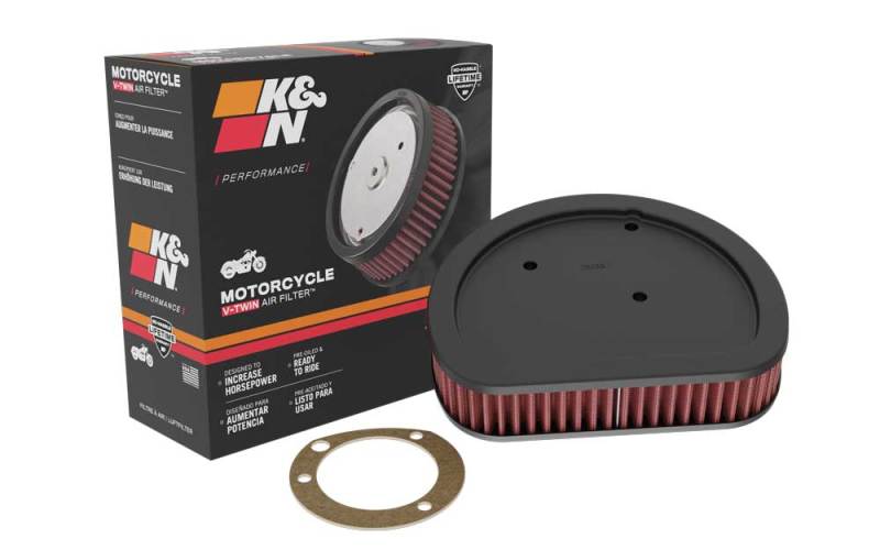K&N Replacement Air Filter 1.625in H for Harley Davidson K&N Engineering Air Filters - Direct Fit  AXOPROS