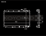 Koyo 94-01 Acura Integra (MT w/ Showa/Denso OEM) Radiator Koyo Radiators  AXOPROS