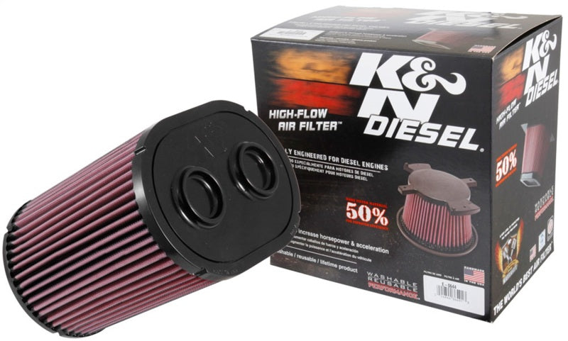 K&N 2017 Ford F250 Super Duty V8-6.7L DSL Replacement Drop In Air Filter K&N Engineering Air Filters - Drop In  AXOPROS