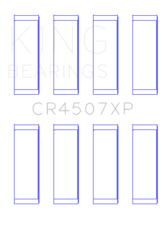 King Mazda MZR 2.3L 16V / Ford Duratec 2.3L 16V (Size .026) Connecting Rod Bearings (Set of 4) King Engine Bearings Bearings  AXOPROS
