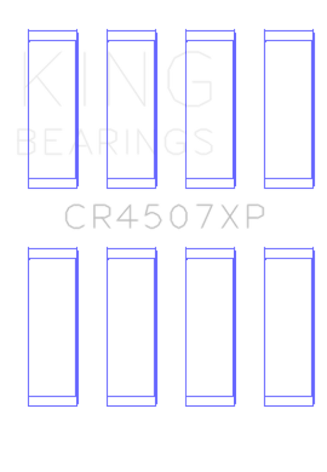 King Mazda MZR 2.3L 16V / Ford Duratec 2.3L 16V (Size .026) Connecting Rod Bearings (Set of 4) King Engine Bearings Bearings  AXOPROS