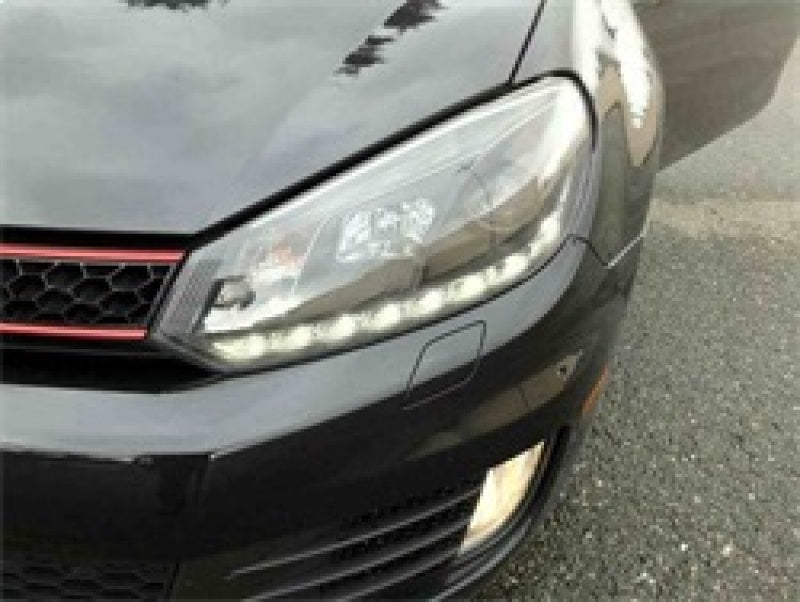 Spyder Volkswagen Golf/GTI 10-13 Projector Headlights Halogen Model- DRL Blk PRO-YD-VG10-DRL-BK SPYDER Headlights  AXOPROS