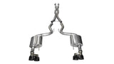 Corsa 2015-2017 Ford Mustang GT 5.0 3in Cat Back Exhaust Black Quad Tips (Xtreme) CORSA Performance Catback  AXOPROS