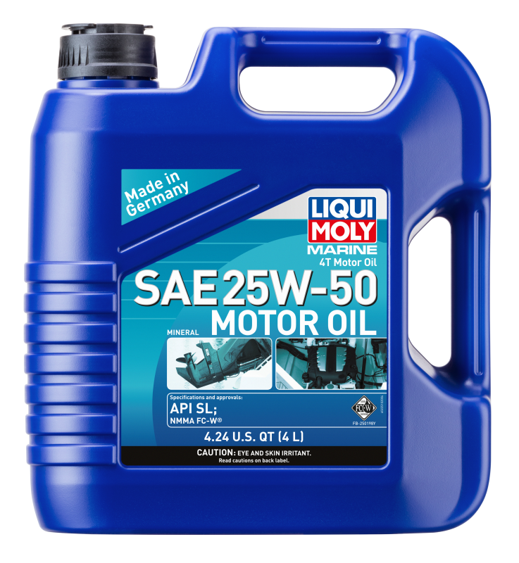 LIQUI MOLY 4L Marine 4T Motor Oil SAE 25W50 LIQUI MOLY Motor Oils  AXOPROS