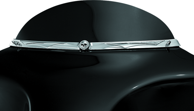 Kuryakyn Zombie Windshield Trim 96-13 Touring Chrome Kuryakyn Exterior Trim  AXOPROS