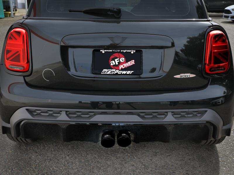 aFe aFe 14-24 Mini Cooper S MACH Force-Xp 3in to 2-1/2in 304SS Cat-Back Exhaust w/ Black Tip Catback aftermarket performance part