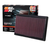 K&N 02-10 Dodge Ram 1500/2500/3500 3.7/4.7/5.7L Drop In Air Filter K&N Engineering Air Filters - Drop In  AXOPROS