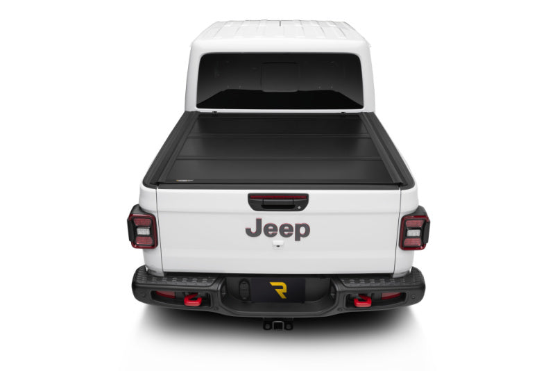 UnderCover 2020 Jeep Gladiator 5ft Ultra Flex Bed Cover - Matte Black Finish Undercover Bed Covers - Folding  AXOPROS