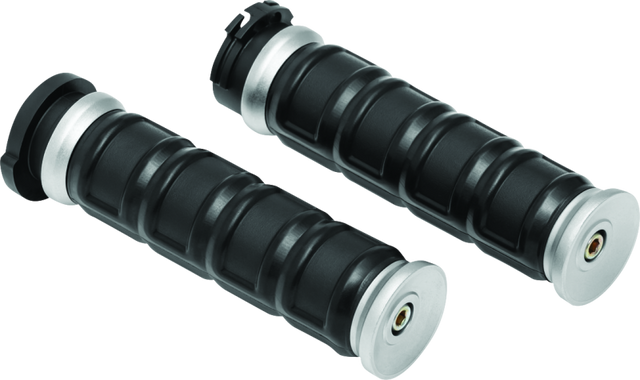 Kuryakyn Dillinger Grips Dual Cable Silver Kuryakyn Grips  AXOPROS
