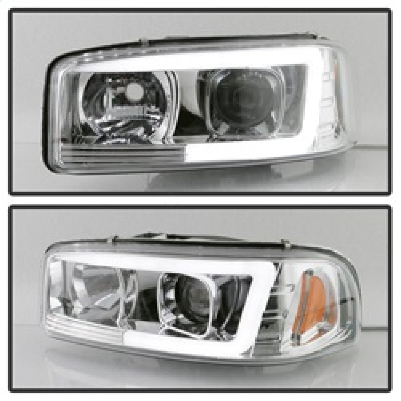 Spyder GMC Sierra 1500/2500/3500 99-06 V2 Projector Headlights - DRL - Chrome PRO-YD-CDE00V2-LB-C SPYDER Headlights  AXOPROS