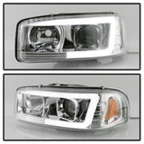 Spyder GMC Sierra 1500/2500/3500 99-06 V2 Projector Headlights - DRL - Chrome PRO-YD-CDE00V2-LB-C SPYDER Headlights  AXOPROS