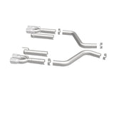 MagnaFlow Axle-Back, SS, 3in, Quad Split Rear 3.5 Tips 2015 Dodge Challenger incl SRT Hellcat Magnaflow Catback  AXOPROS