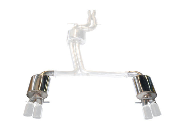 AWE Tuning 10-16 Audi S4 Quattro 3.0T (B8/8.5) Conversion Kit - Track to Touring (90mm Tips) AWE Tuning Catback  AXOPROS