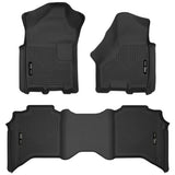 Husky Liners 19-20 Dodge Ram 2500/3500 Crew Cab X-Act Contour Front and Second Row Seat Floor Liners Husky Liners Floor Mats - Rubber  AXOPROS