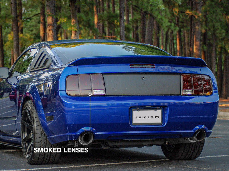 Raxiom 05-09 Ford Mustang Tail Lights- Black Housing (Smoked Lens) Raxiom Tail Lights  AXOPROS