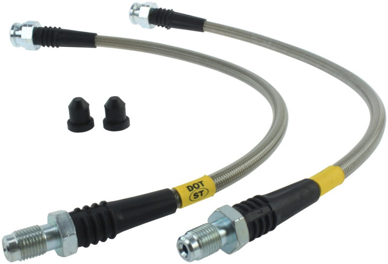 StopTech 00-04 Ferrari F360/04-05 F360 Stradale Rear Stainless Steel Brake Line Kit Stoptech Brake Line Kits  AXOPROS