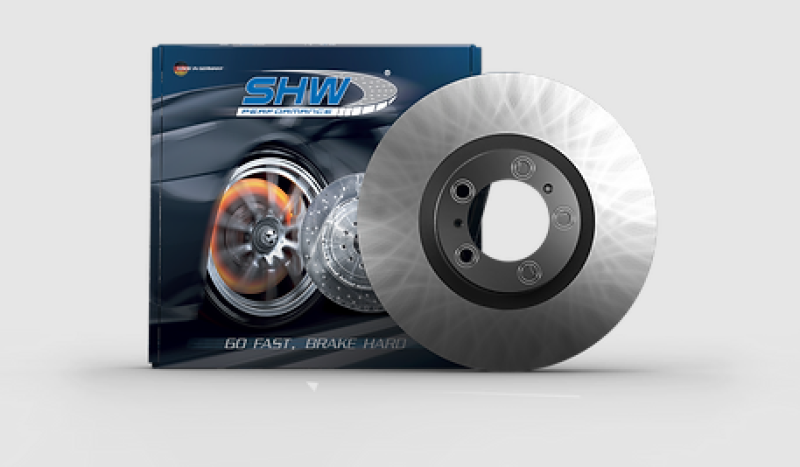 SHW 19-21 Porsche Macan S 3.0L Left Front Smooth Monobloc Brake Rotor (95B615301AA) SHW Performance Brake Rotors - OE  AXOPROS