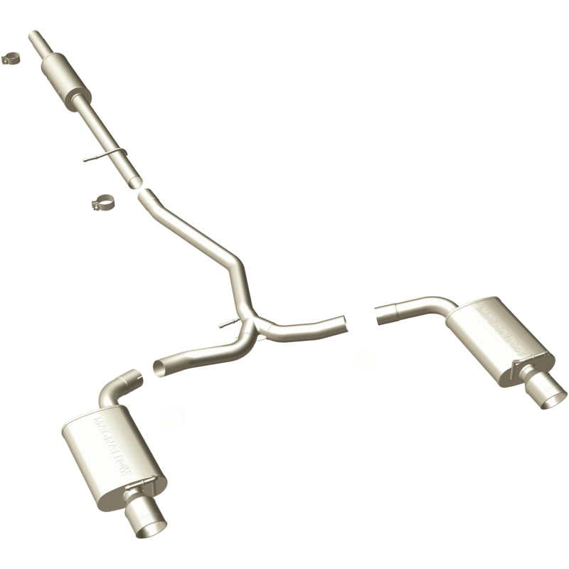 MagnaFlow 11-13 Ford Explorer V6 3.5L SS Catback Exhaust Dual Split Rear Exit w/ 3.5in SS Tips Magnaflow Catback  AXOPROS
