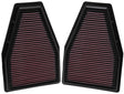 K&N Replacement Air Filter 12-13 Porsche 911 3.4L / 12 911 3.8L / 13 911 3.6L / 13 911 Carrera 3.8L K&N Engineering Air Filters - Drop In  AXOPROS