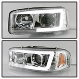 Spyder GMC Sierra 1500/2500/3500 99-06 V2 Projector Headlights - DRL - Chrome PRO-YD-CDE00V2-LB-C SPYDER Headlights  AXOPROS