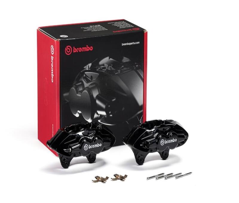 Brembo OE 16-21 BMW 3 M2/15-18 M3/15-20 M4 Hydraulic Front X-Style Brake Calipers - Black Brembo OE Brake Calipers - OE  AXOPROS