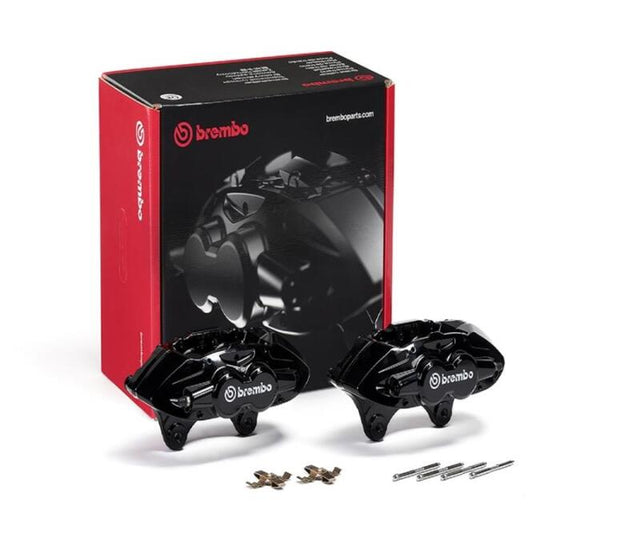 Brembo OE 16-21 BMW 3 M2/15-18 M3/15-20 M4 Hydraulic Front X-Style Brake Calipers - Black Brembo OE Brake Calipers - OE  AXOPROS