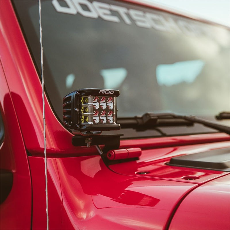 Rigid Industries 2018 Jeep JL - A-Pillar Mount Kit - Mounts Set of D / D-SS / SR-M / Ignite Series Rigid Industries Light Mounts  AXOPROS