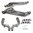 BBK 15-23 Ford Mustang GT 5.0 1-7/8in Headers w/High Flow Catted Mid Pipe (Silver Ceramic) BBK Headers & Manifolds  AXOPROS