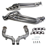 BBK 15-23 Ford Mustang GT 5.0 1-7/8in Headers w/High Flow Catted Mid Pipe (Silver Ceramic) BBK Headers & Manifolds  AXOPROS