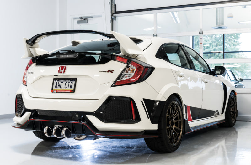 AWE Tuning 2017+ Honda Civic Type R Touring Edition Exhaust w/Front & Mid Pipes - Chrome Silver Tips AWE Tuning Catback  AXOPROS