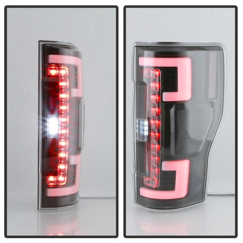 Spyder 17-18 Ford F250 (w/Blind Spot Sens./LED Model Only) LED Tail Lights-Blk ALT-YD-FS17BS-LED-BK SPYDER Tail Lights  AXOPROS
