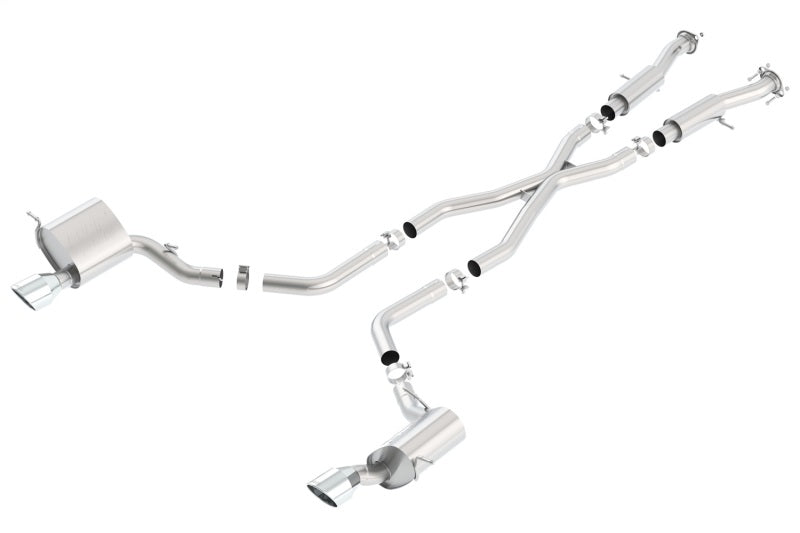Borla 2015 Jeep Grand Cherokee SRT8 ATAK Dual Round Rolled Exit Catback Exhaust Borla Catback  AXOPROS