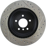 StopTech 06 BMW 330 / 07-09 BMW 335 Slotted & Drilled Right Rear Rotor Stoptech Brake Rotors - Slot & Drilled  AXOPROS