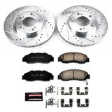 Power Stop 97-01 Acura Integra Front Z23 Evolution Sport Brake Kit PowerStop Brake Kits - Performance D&S  AXOPROS