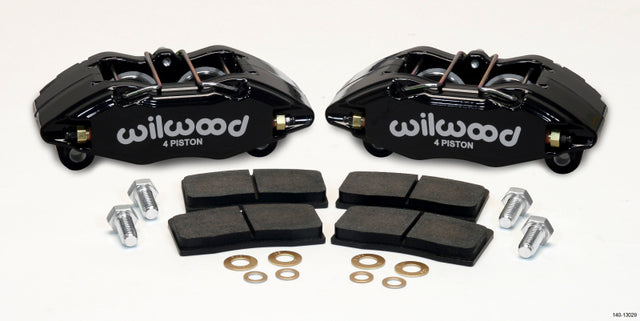 Wilwood DPHA Front Caliper & Pad Kit Black Honda / Acura w/ 262mm OE Rotor Wilwood Big Brake Kits  AXOPROS