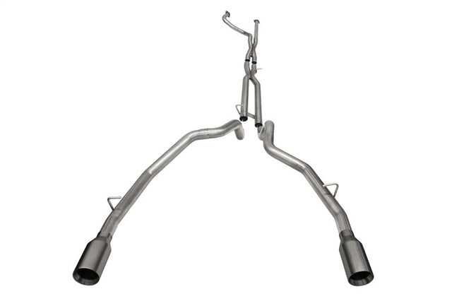 Corsa 2021-2024 Dodge Ram TRX Crew Cab Baja Catback Exhaust Dual Rear Gunmetal Tip CORSA Performance Catback  AXOPROS