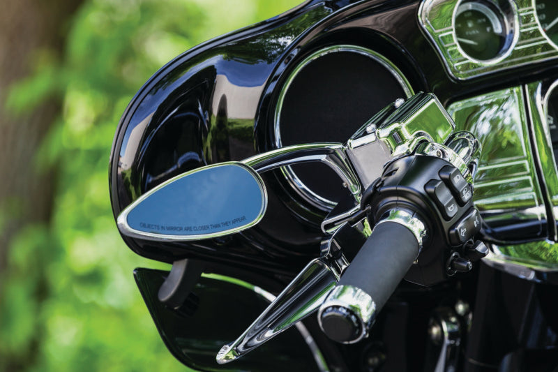 Kuryakyn Teardrop Mirrors Chrome Kuryakyn Rear View Mirrors  AXOPROS