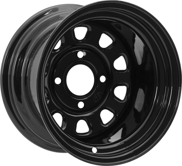 ITP Delta Steel 12x7 / 4/137 BP / 4+3 Offset Black Wheel ITP Wheels - Cast  AXOPROS