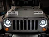 Raxiom 97-18 Jeep Wrangler TJ/JK Axial Series LED Daymaker Headlights- Black Housing (Clear Lens) Raxiom Headlights  AXOPROS