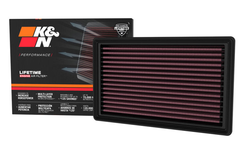K&N Engineering K&N 21-23 Toyota Yaris L3-1.0L Replacement Drop In Air Filter Air Filters - Drop In aftermarket performance part