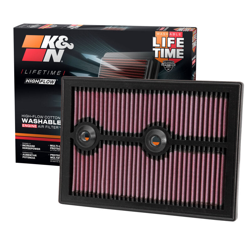 K&N Replacement Air FIlter 12 -13 VW Golf VII 1.2L/1.4L / 12-13 Polo GT 1.4L / 13 Audi A3 1.4L K&N Engineering Air Filters - Drop In  AXOPROS