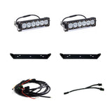 Baja Designs 2021+ Ford Raptor OnX6 Behind Grill Kit -10in. Clear D/C Baja Designs Light Bars & Cubes  AXOPROS