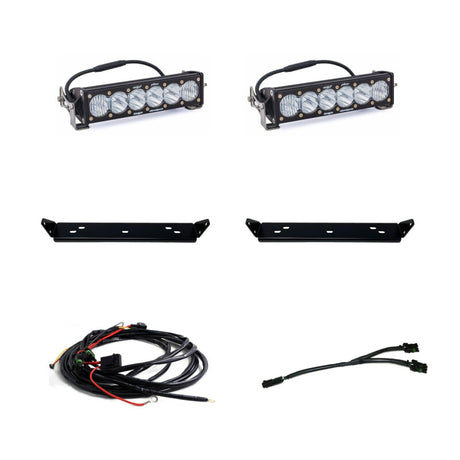 Baja Designs 2021+ Ford Raptor OnX6 Behind Grill Kit -10in. Clear D/C Baja Designs Light Bars & Cubes  AXOPROS
