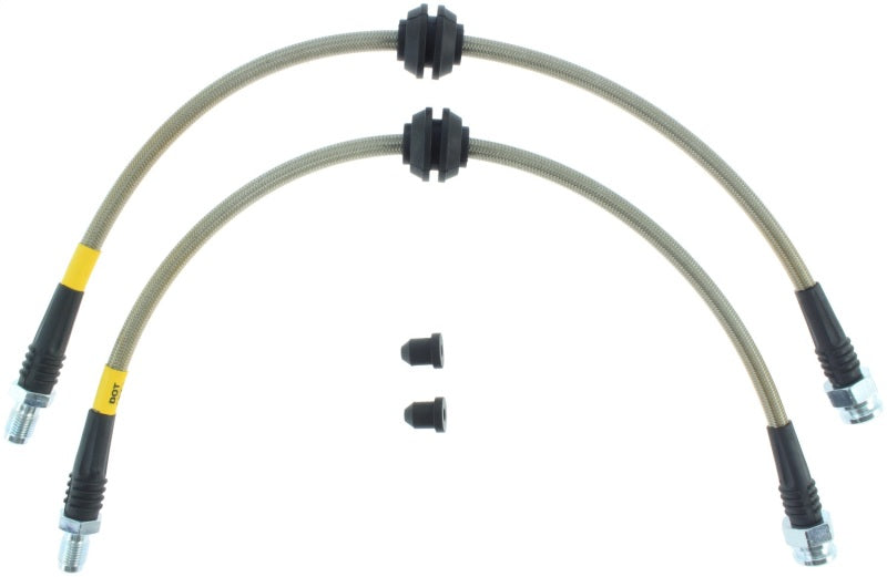 StopTech 2013-2014 Ford Focus ST (Euro Only) Stainless Steel Front Brake Lines Stoptech Brake Line Kits  AXOPROS