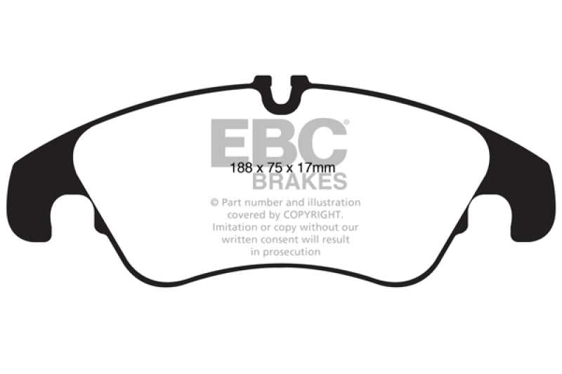 EBC 11 Audi A6 2.0 Turbo Ultimax2 Front Brake Pads EBC Brake Pads - OE  AXOPROS