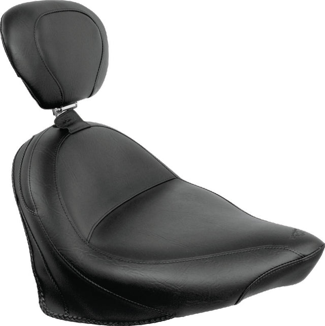 Mustang 07-15 Honda VT750C2 Spirit,10-20 Phantom Wide Touring 2PC Seat - Black Mustang Motorcycle Two-Piece Motorcycle Seats  AXOPROS