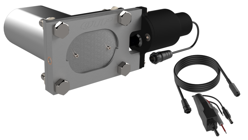 QTP Bolt-On QTEC Low Profile Oval Electric Cutout Valve QTP Exhaust Cutouts  AXOPROS