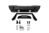 DV8 Offroad 07-23 Jeep Wrangler/Gladiator JT/JK/JL FS-25 Stubby Front Bumper w/Plated Bull Bar DV8 Offroad Bumpers - Steel  AXOPROS